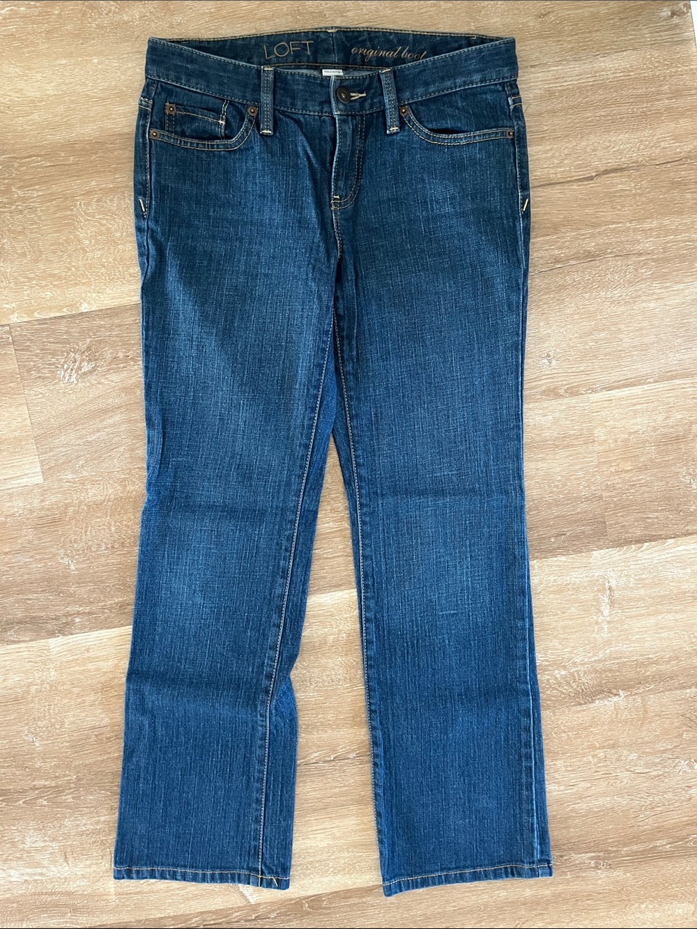 LOFT Dark Indigo Original Bootcut Jeans